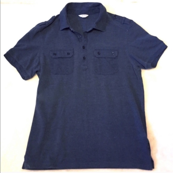 Calvin Klein navy blue short sleeve polo shirt - Picture 1 of 6